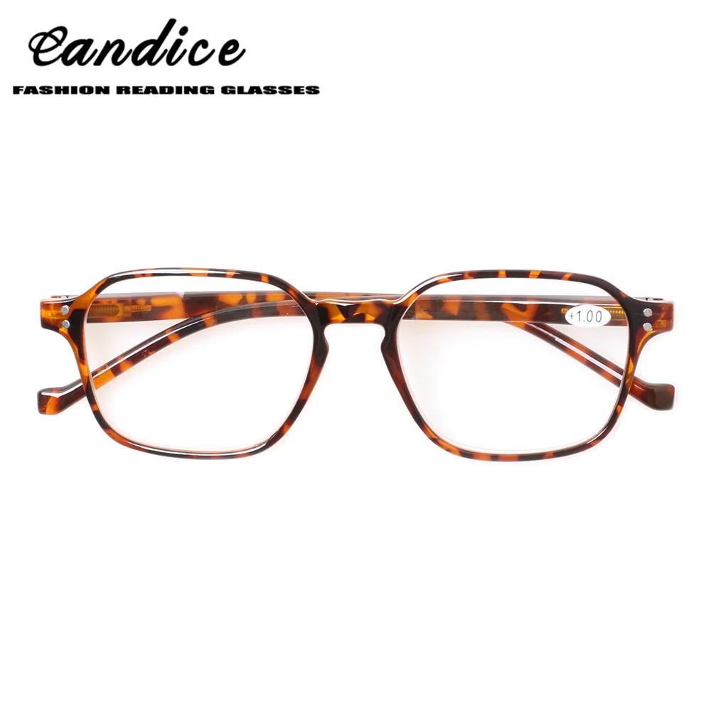 

Henotin Fashion reading glasses for men and women spring hinge rectangular large frames quality readers 0.5 1.5 2.0 2.5