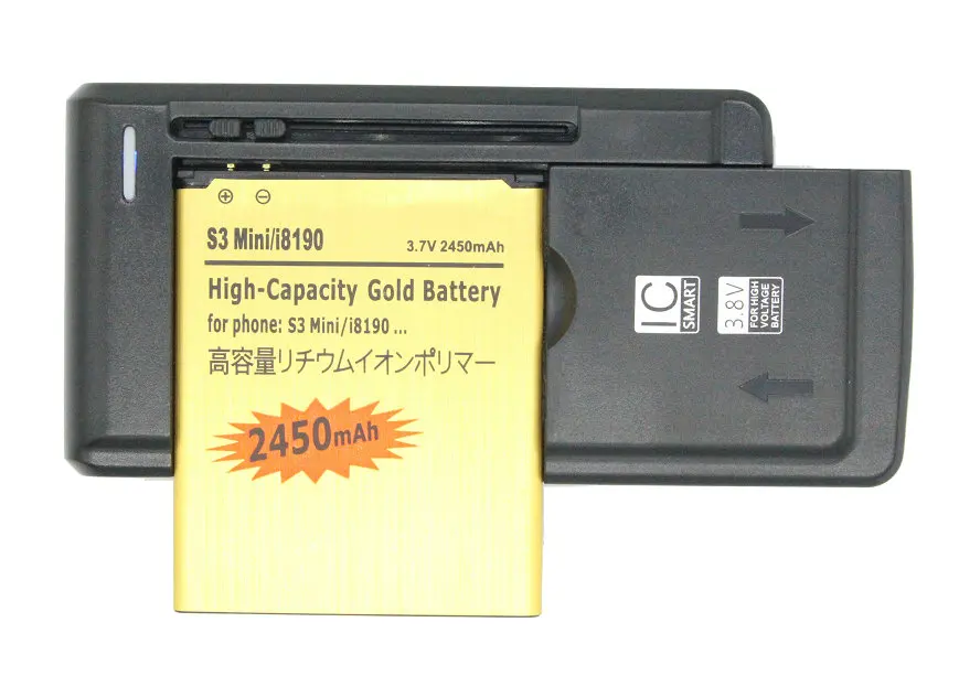 2450mAh EB425161LU Золотой сменный аккумулятор + универсальное зарядное устройство для