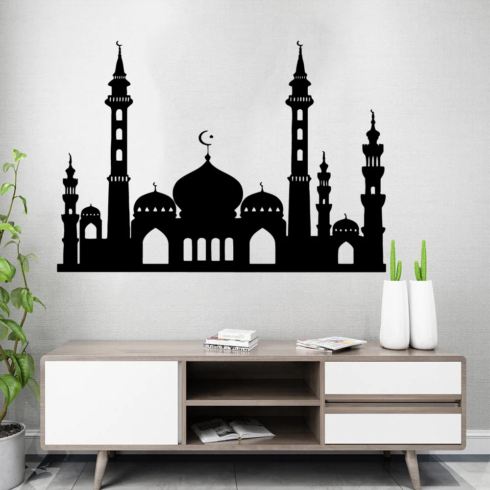 

Fun castle Environmental Protection Vinyl Stickers For Home Decor Living Room Mural Bedroom Background Wall Art Decal naklejki