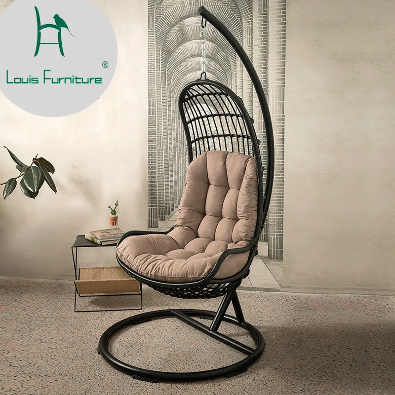 Стул Louis Fashion KUKA из ротанга для улицы отдыха гостиная балкон креативная