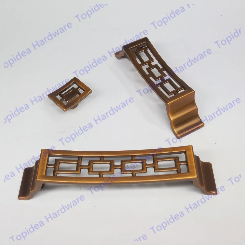 Single Knob / Hole CC 96mm/128mm Antique Bronze cabinet knob Zinc alloy kitchen furniture handle Chinese Style antique drawer pu Single Knob / Hole CC 96mm/128mm Antique Bronze cabinet knob Zinc alloy kitchen furniture handle Chinese Style antique drawer pu