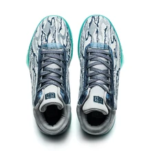 Мужская баскетбольная обувь тканая дышащая верхняя спортивная уличная спортивная обувь