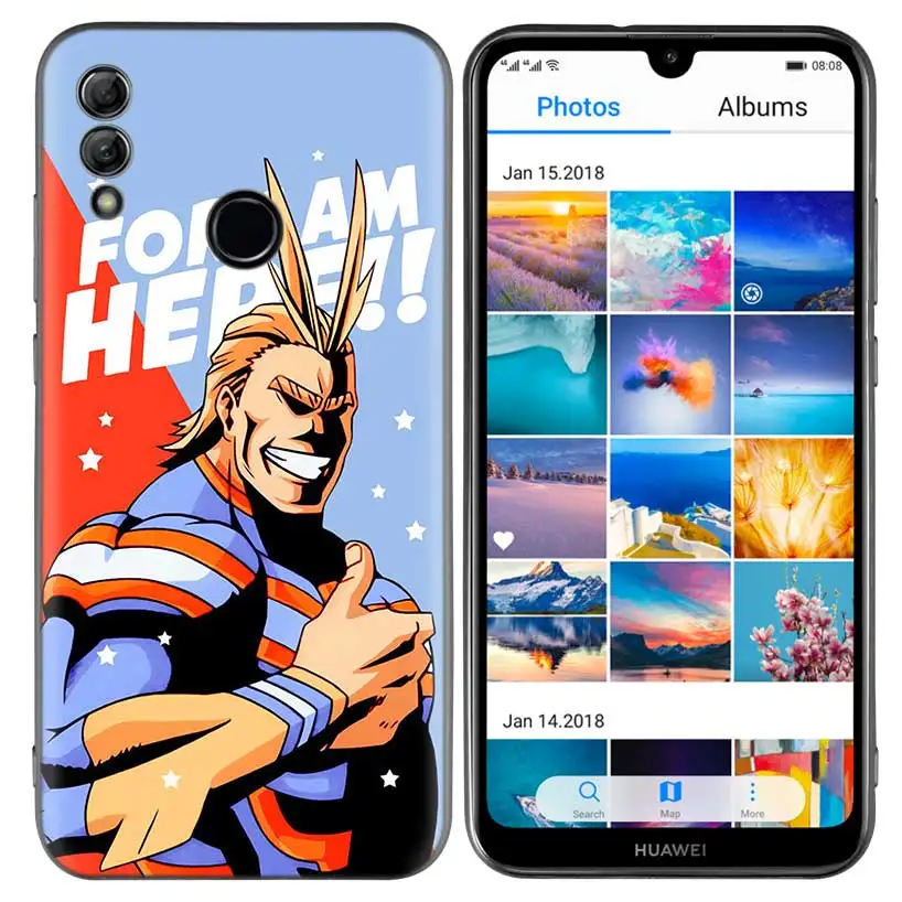 My Hero Academia Boku Anime Silicone Phone Case For Honor 8X 8C 8A 8S 10 10I Lite Play V20 Y9 Y7 Y6 Y5 Prime 2018 2019 9