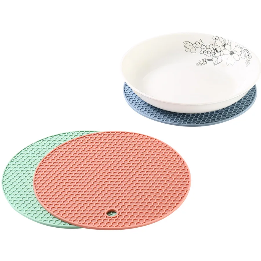 Thin silicone placemat Food Mats Heat Pad Protection set de dinning