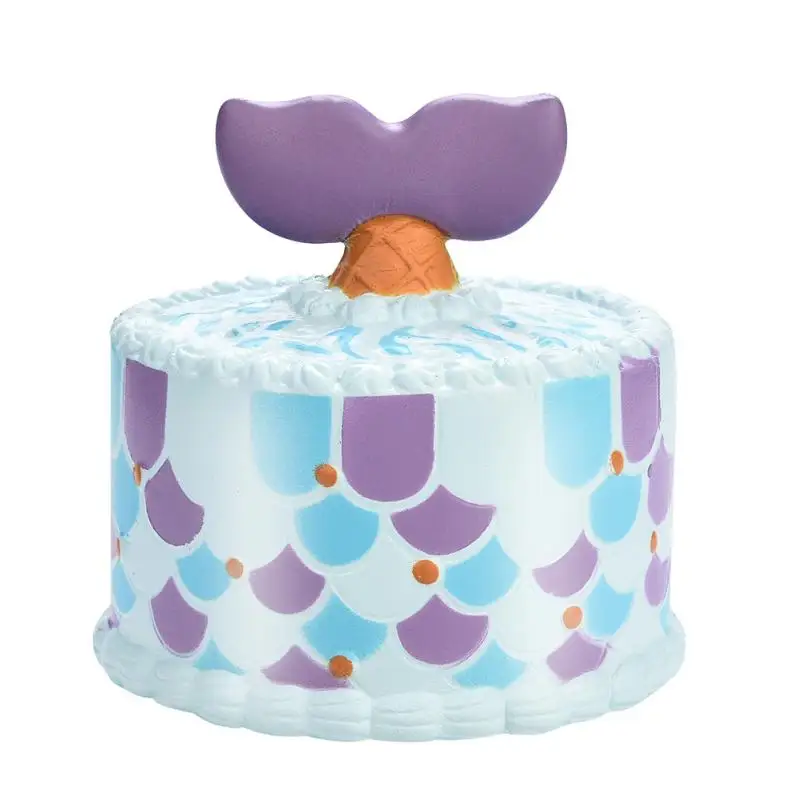 as show 10 см Jumbo Dolphin Cake Squishy Charms молочный мешок игрушка медленно поднимается для детей взрослых снимает стресс тревога Декор шкафа t312 - Цвет: as show
