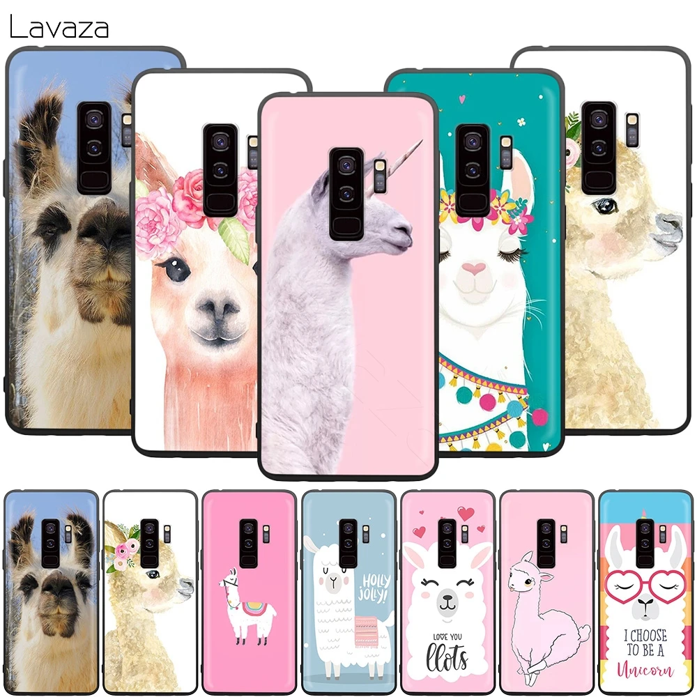 Чехол с ламой альпаками для Samsung Galaxy S20 S10 S9 S8 S7 S6 Plus Note 9 8 M30 M20 M10 Edge Lite Ultra|Бамперы| |
