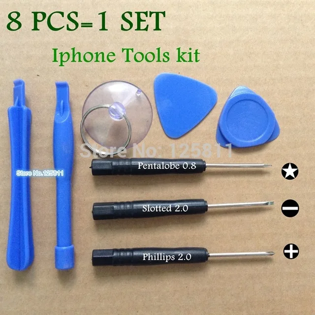 5/6/7/8/9 in1 (300SET) Professional Repair Tools call phone screw driver With Pentalobe 0.8 Screwdriver For APPLE ALL iphone | Инструменты