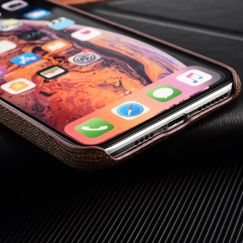 Ультра-тонкий холщовый силиконовый чехол для телефона для iPhone XS Max X XR 7Plus Плюшевые Вязаные лен шерсть хлопок лен мягкий Задний защитный чехол