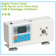 DTM-5 промышленный цифровой измеритель крутящего момента 5N. M/51.1Kg.cm/40.3Lb.in с тремя измерительными единицами и интерфейсом USB