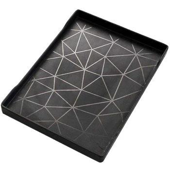 

Rectangular Plastic Serving Tray For Tea/Coffee/Water Cup Plate Storage Tray Snack Dried Fruit Dessert Plate For Home/Restaura
