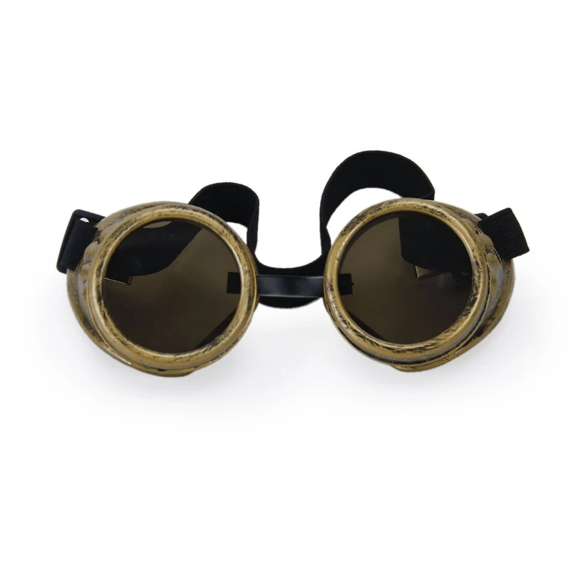 

Vintage steampunk cyber goggles rustic welding goth pictures of cosplay (brass)