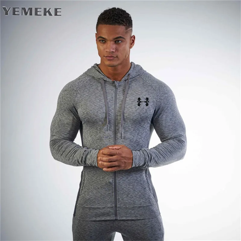 Aliexpress.com : Buy YEMEKE High Quality Men Zipper Hoodies Long Sleeve ...