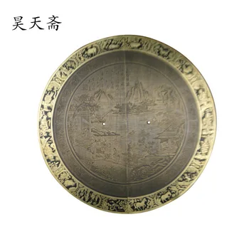 

[Haotian vegetarian] carved Chinese antique copper circular handle large numbers door handle HTB-252