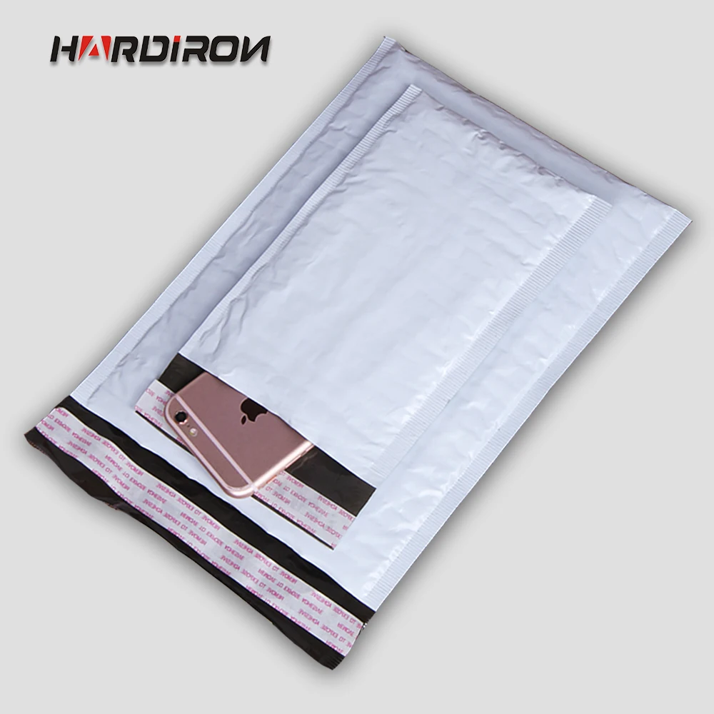 

Thick Padded Shockproof Post Shipping Mailing Packing Bag Envelopes/ Grey White Color PE Poly Courier Envelope Mailer Bubble Bag