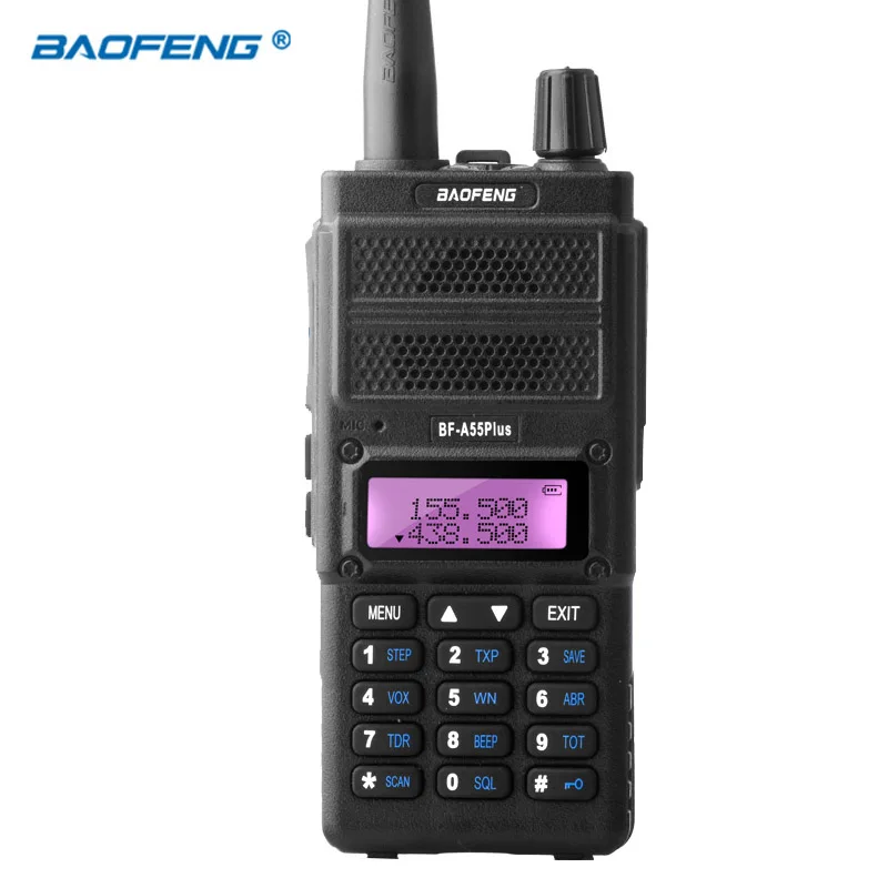 

Baofeng walkie talkie UV-A55 Plus portable radio FM radio transceiver long range dual band 128CH VOX Ham Radio for Hunting Radio
