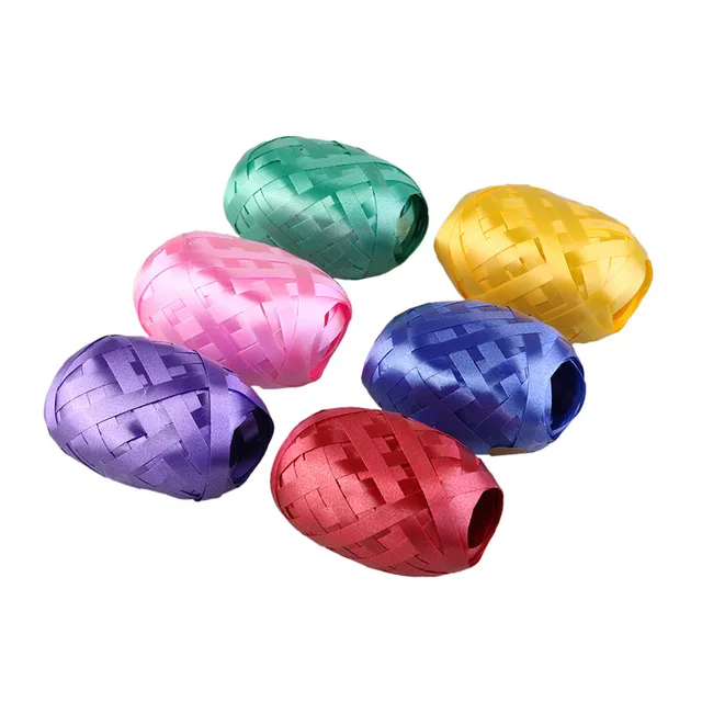 Pack of 6 Balloon Ribbon Fastener Gift String Package Ribbon Craft DIY Christmas Ribbons Gift Packing (Mixed Color)