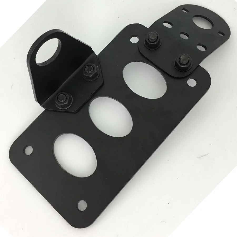 Black Side Mount Motorcycle License Plate Bracket Fit For Harley Chopper Accessories License Plate Bracket (11)