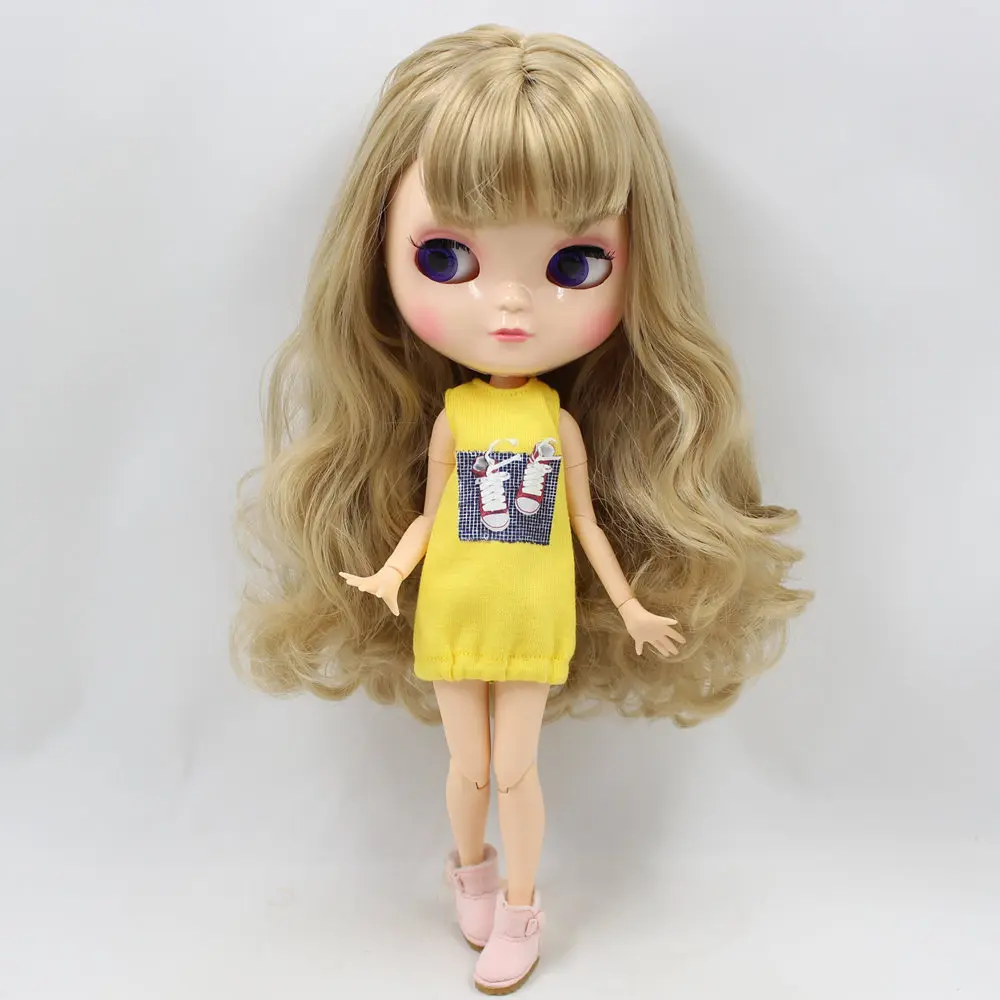 Кукла серии ICY Nude No.BL3227 льняные волосы такие же как у Blyth с макияжем Azone JOINT body более