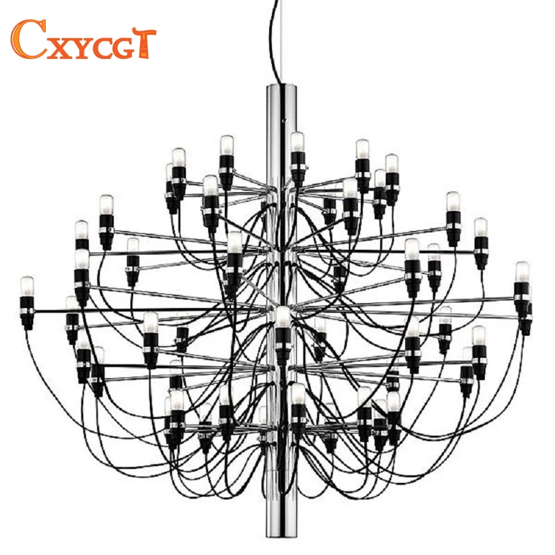 

Modern home decoration 50 bulbs designed Chandelier Living Room Dinning Room Vintage Black Pendant lamp