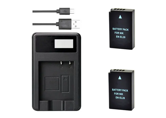 EN-EL20 аккумулятор камеры ENEL20 EL20 + зарядное устройство USB для Nikon 1 AW1 J1 J2 J3 S1 V3 P950 и COOLPIX