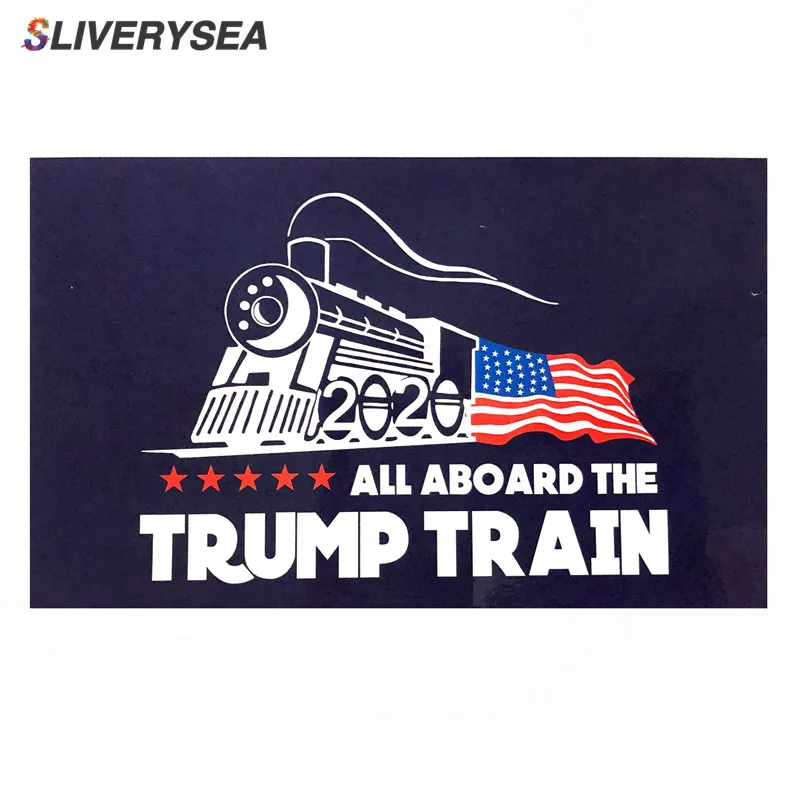 

10Pcs All Abroad The Trump Train Window Film Sticker Self Adhesive Decal Car Bumper Stickers Car Accessories