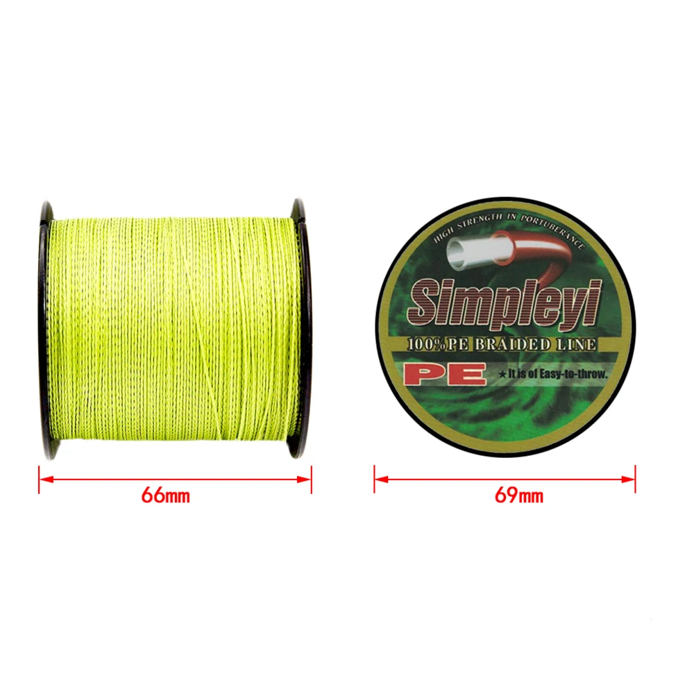 Simpleyi Lure As Gift 100M 6-100LB PE Multifilament Sea Super Braided Japan Strong Fishing Line Carp Fishing For Fish Rope Cord