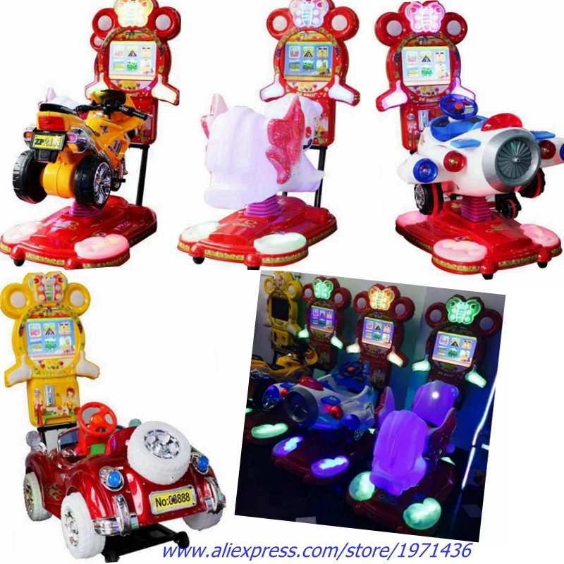

With Video Music Lights Amusement Rides 3D Swing Car Plane Kiddie Rocking Rides Swing Game Machine in Shopping Malls
