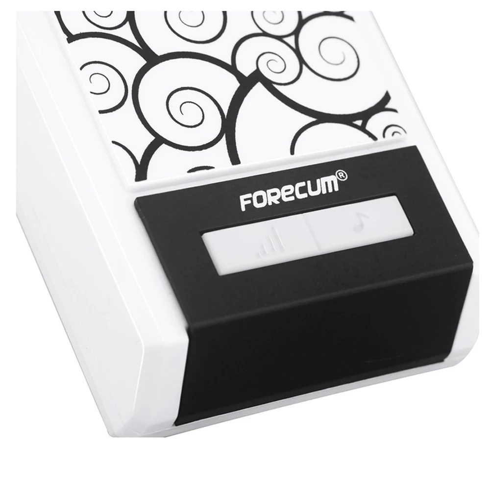 Forecum 5F waterproof wireless doorbell door chime 36 songs bell 100M range 2 receiver DC with doorbell suitable for home office Forecum 5F waterproof wireless doorbell door chime 36 songs bell 100M range 2 receiver DC with doorbell suitable for home office
