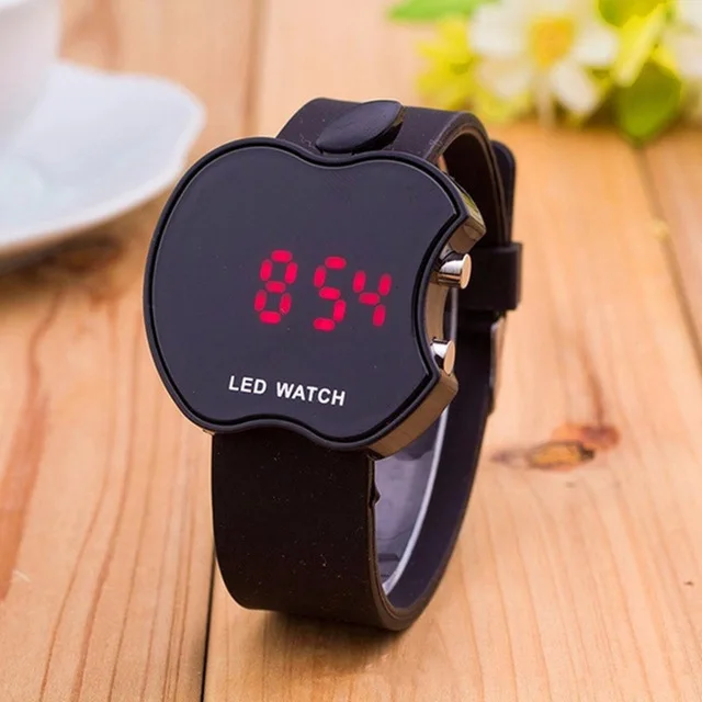 Reloj Mujer, новинка, женские модные светодиодный электронные часы, цифровые женские повседневные спортивные желеобразные сенсорные электронные часы, студенческий подарок - Цвет: Черный