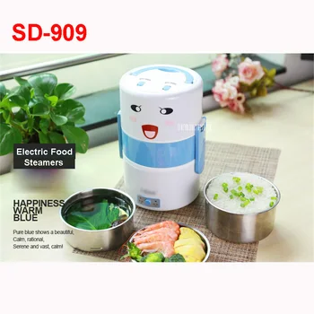 

SD-909 220V/50Hz Electric Food Steamer Multifunctional Household Three Layers 304 Stainless Steel Split Hot Pot Mini Steamer1.8L