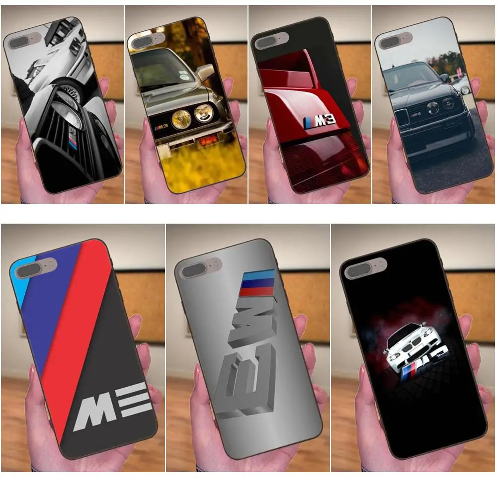 

M3 Bmw M Car Soft TPU Design Customized For Apple iPhone 4 4S 5 5S SE 6 6S 7 8 Plus X XS Max XR