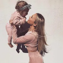 Осенне-зимний комплект из двух предметов, женский модный костюм с длинными рукавами, повседневный женский спортивный костюм для подиума, комплект из топа и штанов, велюровый Гладкий мягкий комплект