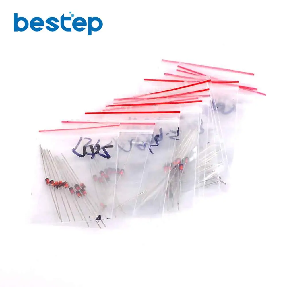 

1W Zener Diode 14ValuesX10PCS=140PCS Electronic Components Package Zener Diode Assorted Kit