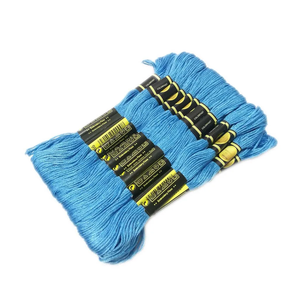 24 мотки мульти цветная вышивка нитки мулине Египетский длинный волокна DMC Вышивка крестом DIY Швейные Ремесло вышитые нить