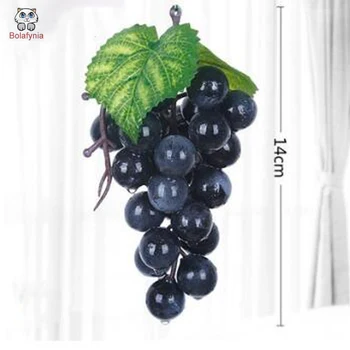 

BOLYFYNIA Simulation fruit model toy 22 black grape toy fake fruit black grape