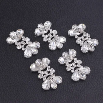 

20pcs/lot handmade DIY flatback rhinestone buttons for garment dress belt patches sewing craft shoes buckle glue on decoration