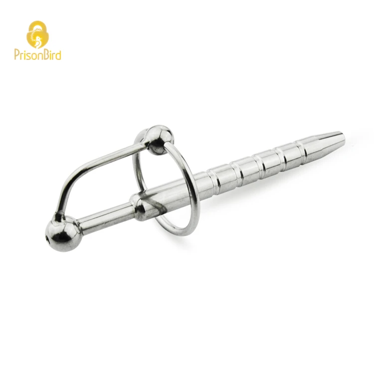 Male Stainless Steel Urethra Catheter Cock Ring Penis Urinary Plug Sex Toy Urethra Stimulate Dilator