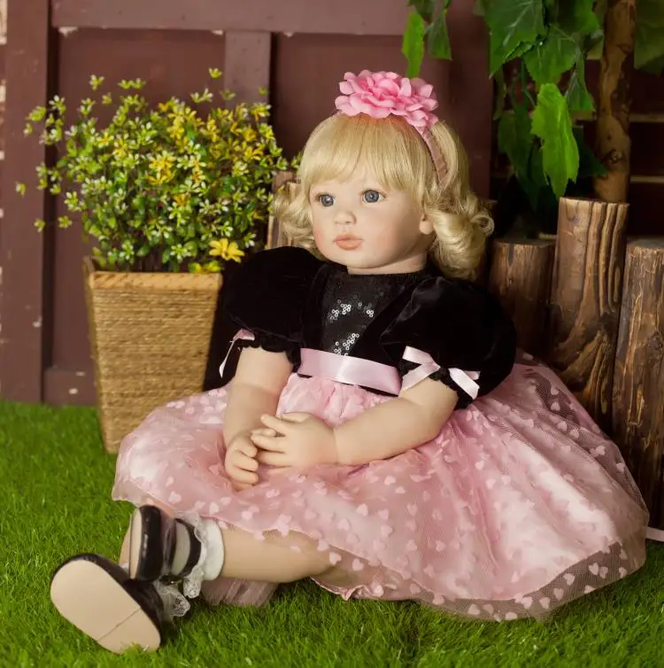Кукла реборн силиконовая 24 дюйма 60 см|baby doll toy|doll toystoddler baby dolls |