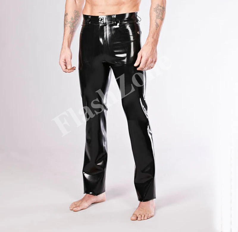 Бесплатная Доставка! Мужские черные модные джинсы латексные брюки|trouser designs|jean