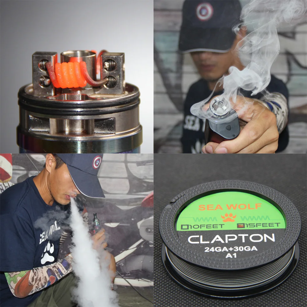 Нагревательная проволока SEA WOLF Alien Fused Clapton вапорайзер сделай сам 15 футов/катушка A1