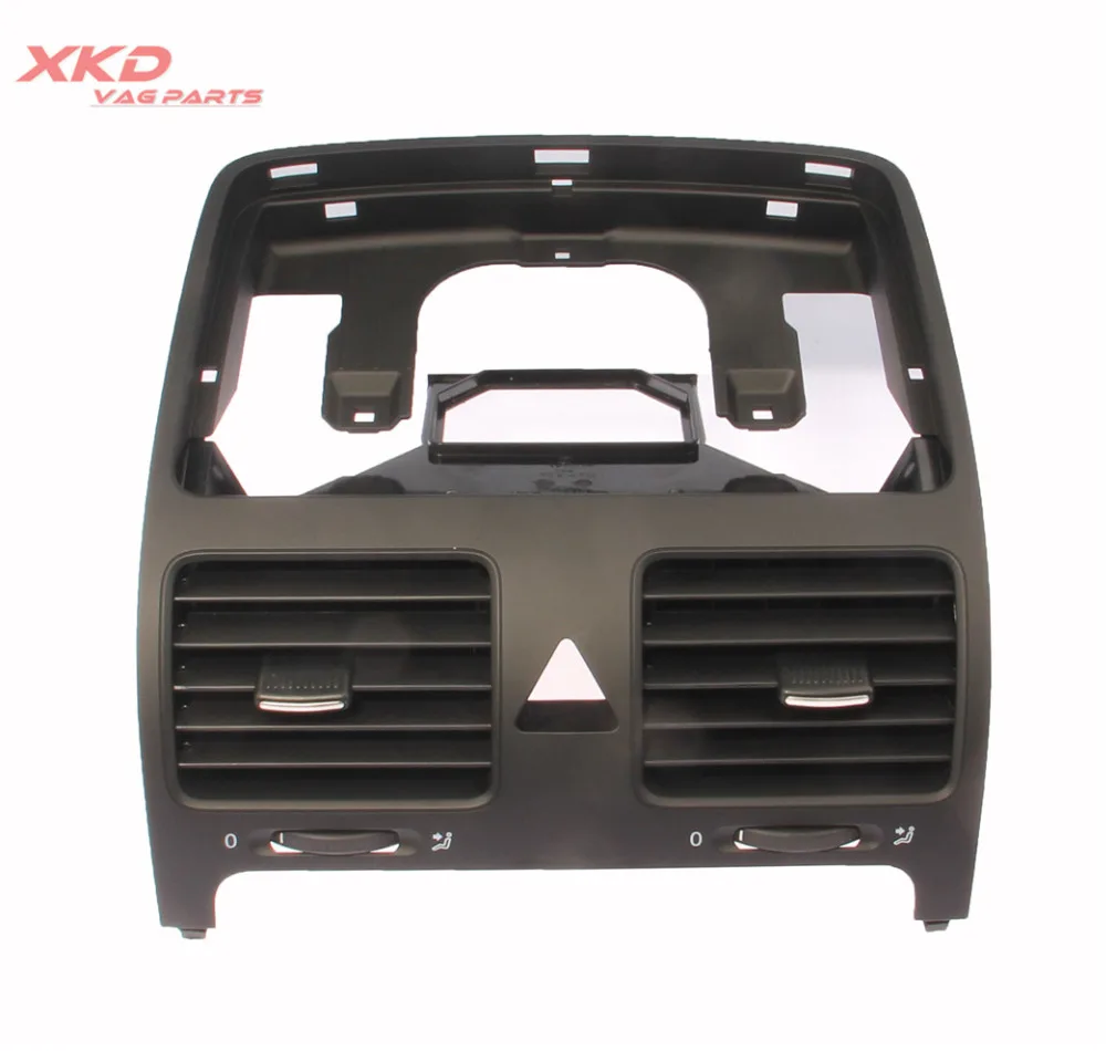 Black Front Dash Central Air Outlet Vent Fit For VW Golf GTI Jetta