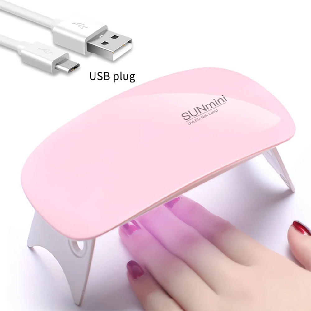 Мини в форме мыши небольшой размер УФ светодиодная лампа USB интерфейс не вредит глаз УФ Гель-лак для ногтей лампа Сушилка 6 Вт