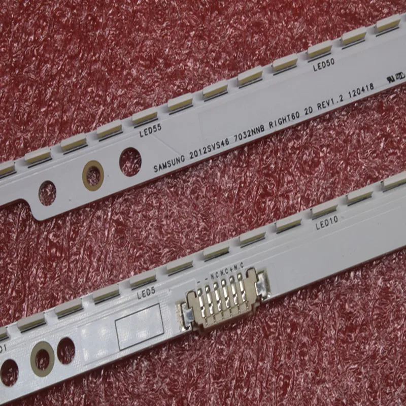 Luz de Fundo para Samsung Nova 60led 572 Milímetros Tira Conduzida Ue46es5500 Trenó 2020svs46 7032nnb Right60 Left60 2d 2 Pçs - Set - Imagem 3