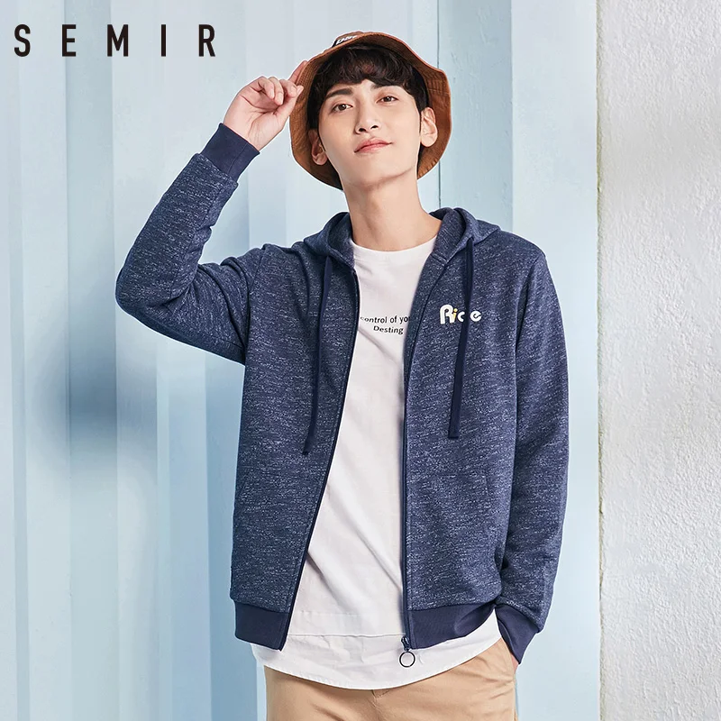 Мужская куртка SEMIR с капюшоном весенняя одежда буквенным принтом для мужчин