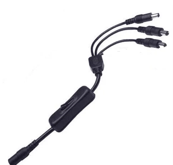 ESCAM DC power Jack 1 DC Female to 2 3 4 штекер сплиттер адаптер Led Light разъем кабель провод коммутатор для CCTV камеры Часть