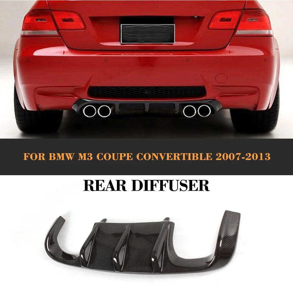 Углеродное волокно заднего бампера спойлер диффузор для BMW E92 E93 Coupe M3 2007 2013