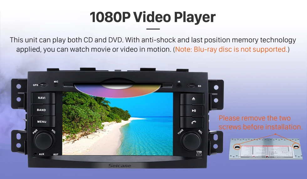 Excellent Clearance Seicane 4GB 8-Core Android 8.0 7inch GPS Car Radio For 2008-2015 KIA BORREGO DVD Multimedia Player 1080P Video Stereo 17