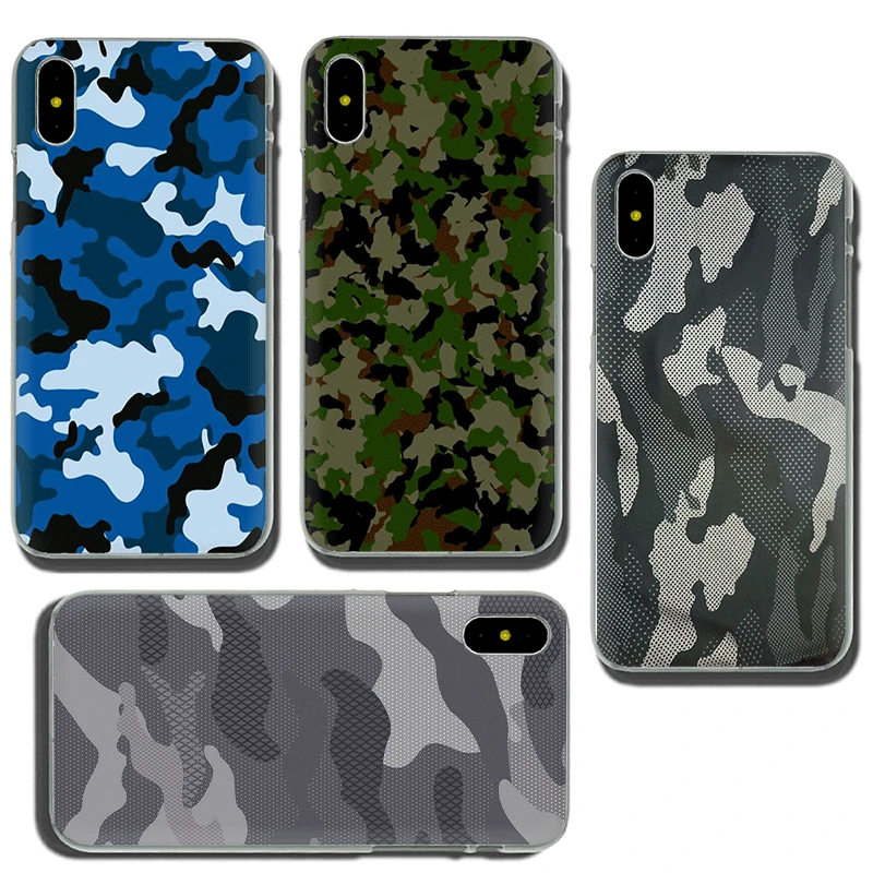Защитный Камуфляжный Жесткий Чехол для iphone 5 5s 5C SE 2020 6 6s 7 8 plus X XR XS 11 Pro Max|Бамперы| |