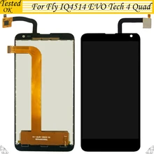 Протестированный рабочий для Fly IQ4514 EVO Tech 4 Quad ЖК-дисплей для FLY IQ 4514 ЖК-дисплей с сенсорным экраном