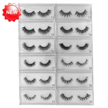 

1 pair of new water eyelashes Long messy makeup 3D mink eyelashes crystal packaging false eyelashes can be reused